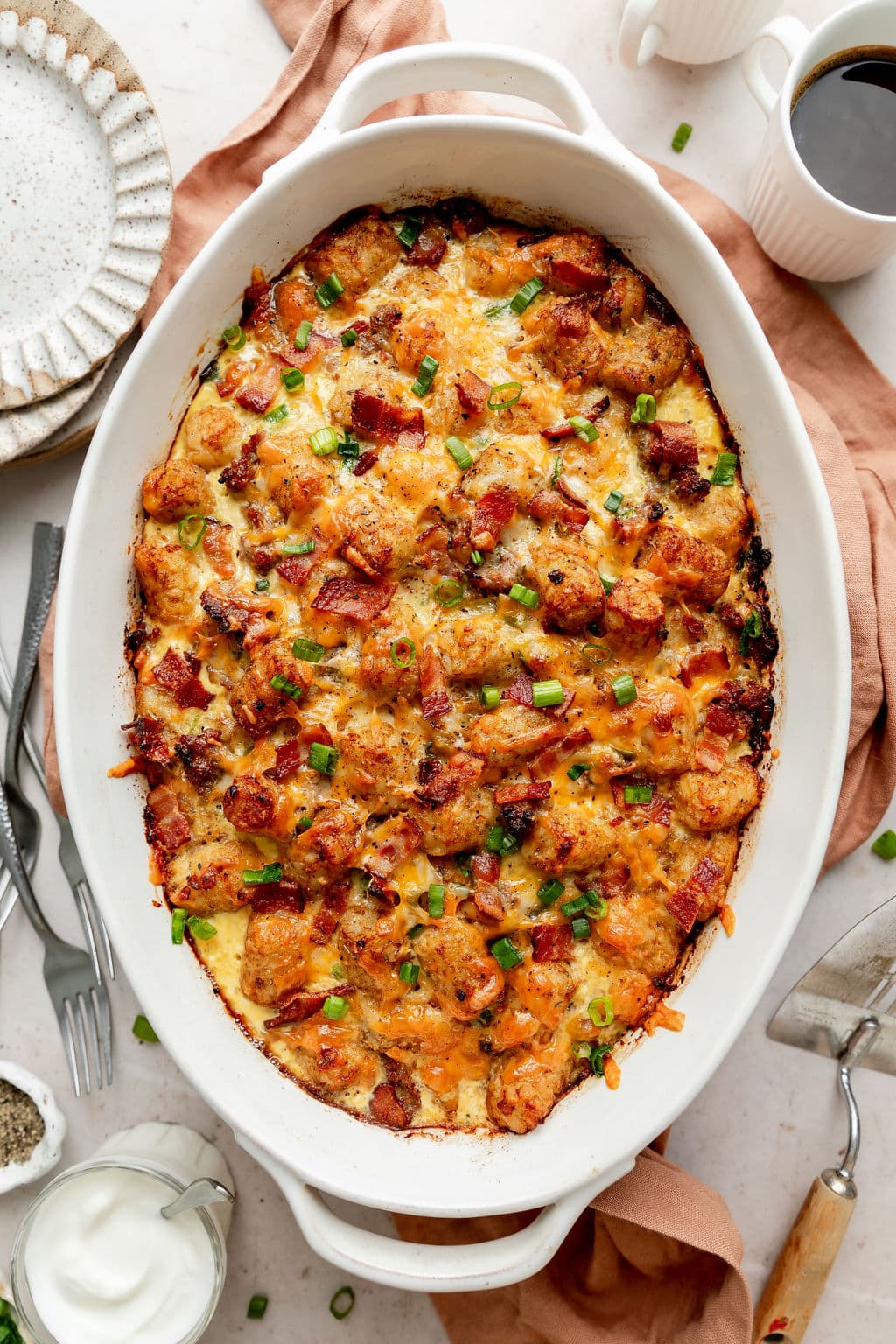 Make-Ahead Tater Tot Breakfast Casserole for Crowd-Pleasing Brunch